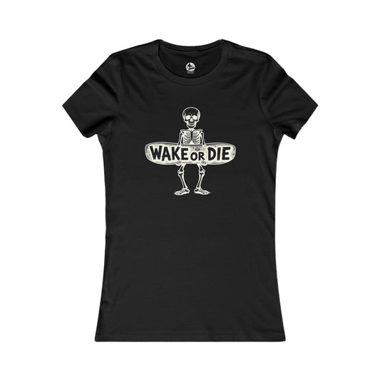 Damen Wakeboard T-Shirt "WAKE OR DIE"