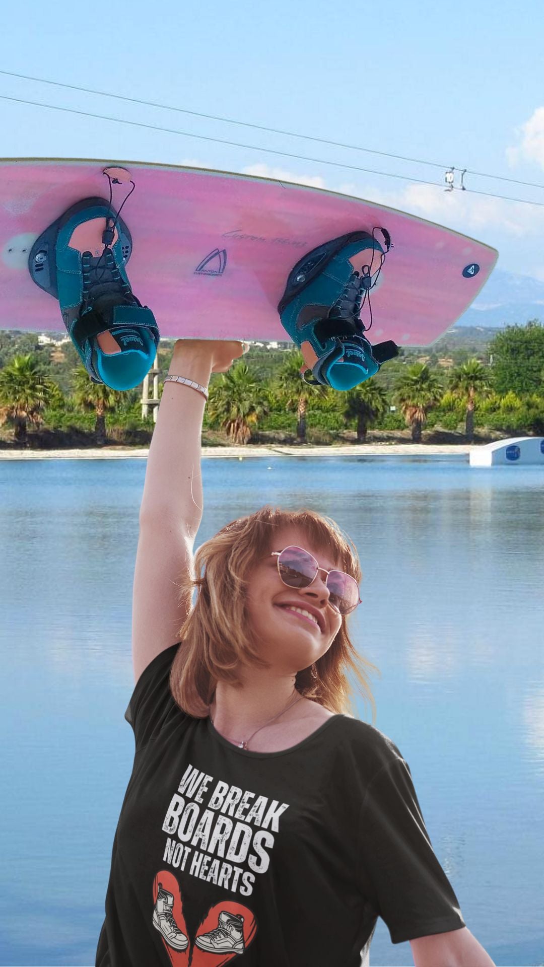 Premium Oversize T-Shirt "We Break Boards Not Hearts"