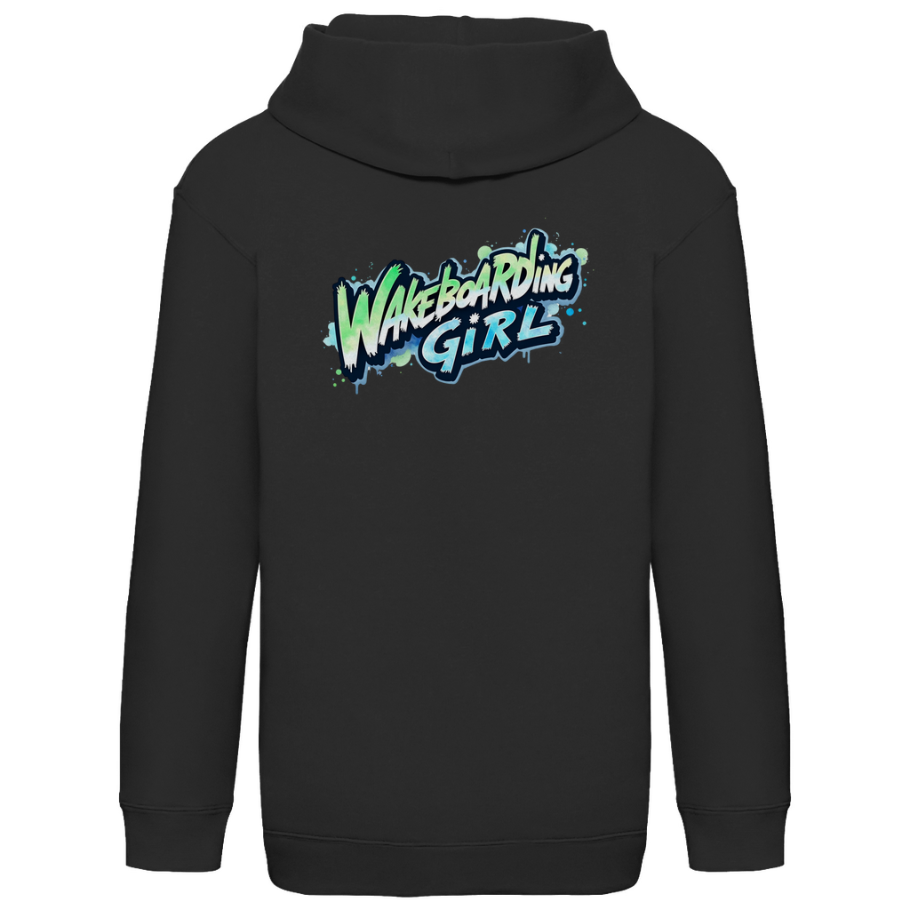 Kids Basic Hoodie Wakeboarding Girl
