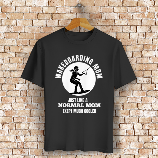 Frauen T-Shirt Wakeboarding Mom