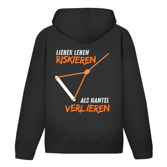Unisex Hoodie "Lieber Leben riskieren als Hantel verlieren"