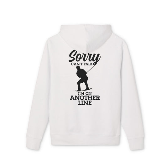 Unisex Hoodie „Sorry, can’t talk – I’m on another line“