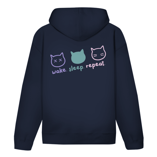 Damen Hoodie Wake. Sleep. Repeat