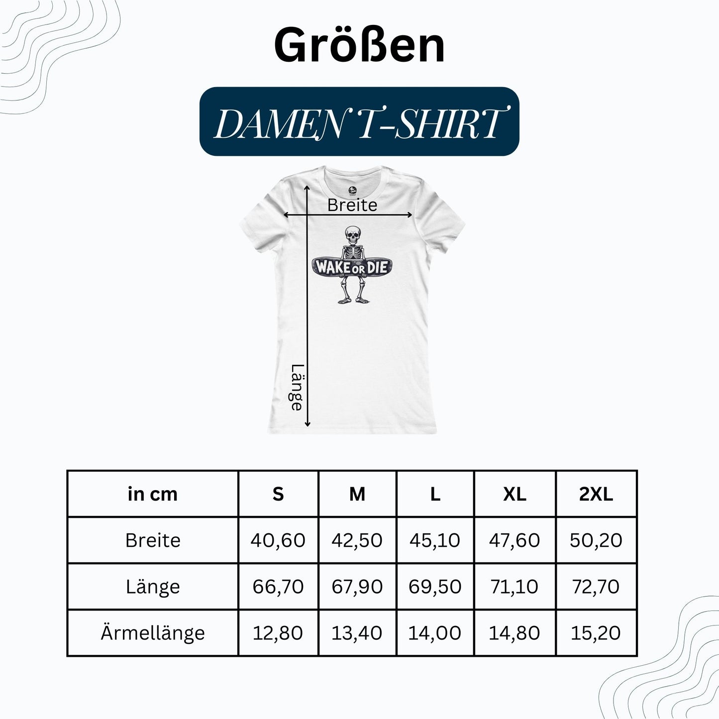 Damen Wakeboard T-Shirt "WAKE OR DIE"