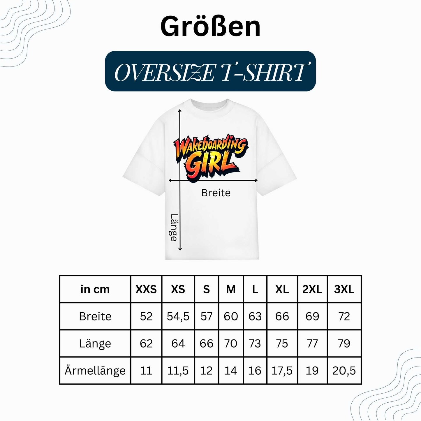 Oversize T-Shirt Wakeboarding Girl