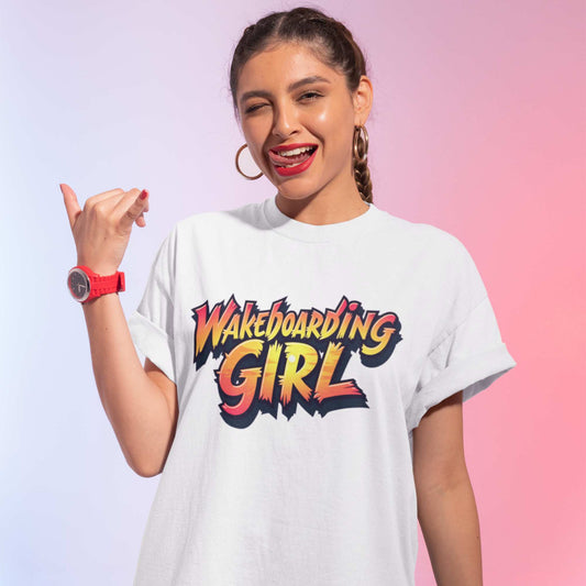 Oversize T-Shirt Wakeboarding Girl
