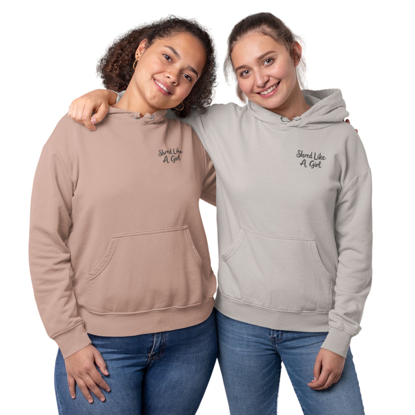 Nachhaltiger Frauen-Hoodie "Shred Like A Girl"