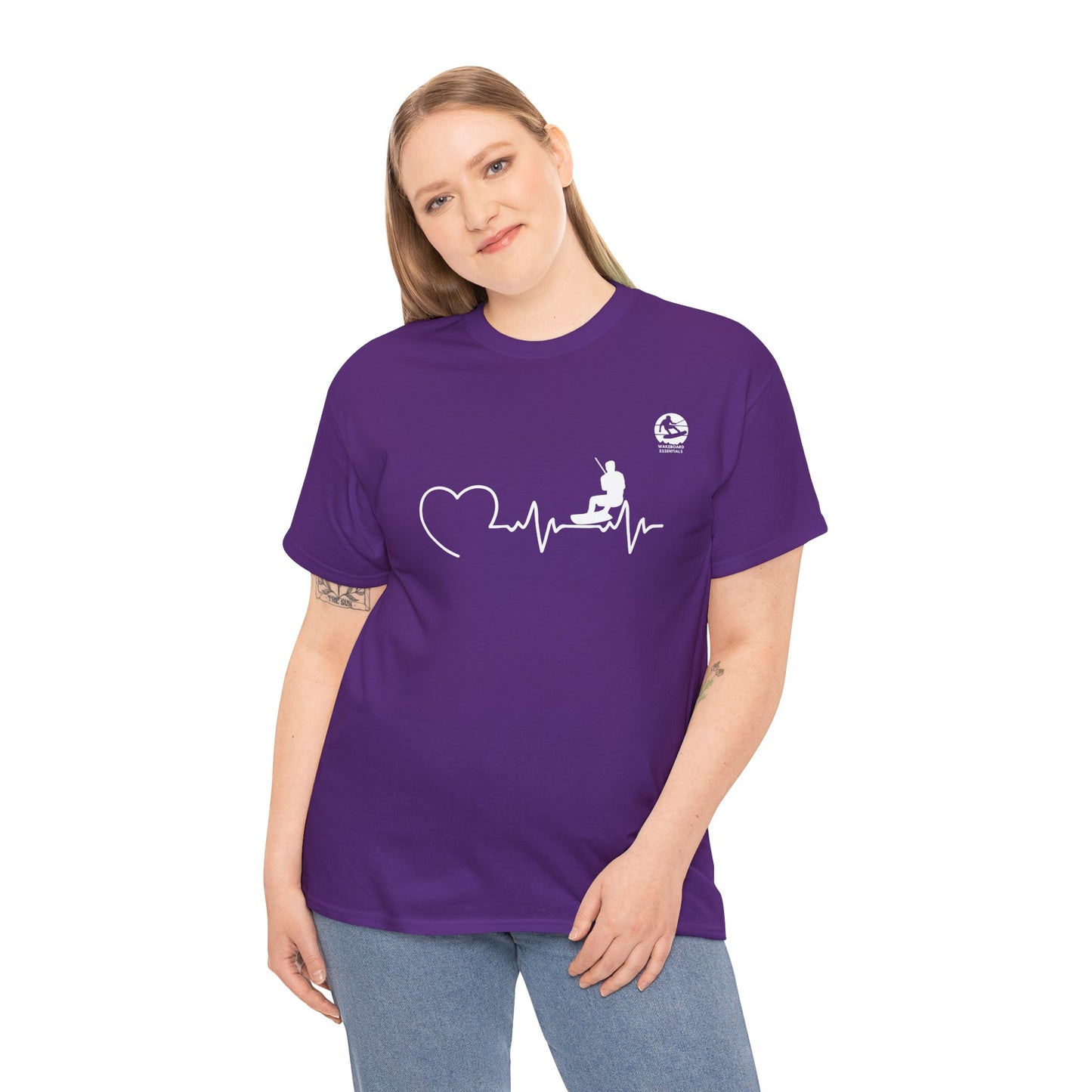 Wakeboard T-Shirt "Heartbeat" - Unisex T-Shirt für Wakeboarder