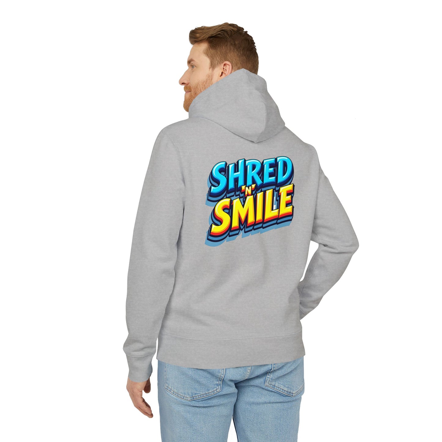 Premium Unisex Hoodie "SHRED 'N' SMILE" - Grafitti Coloured