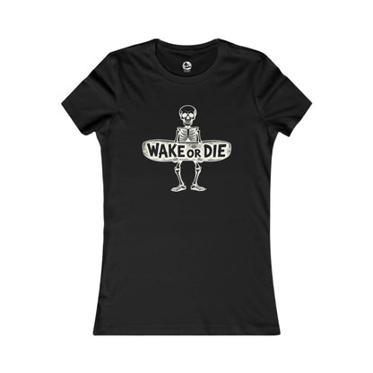 Damen Wakeboard T-Shirt "WAKE OR DIE"