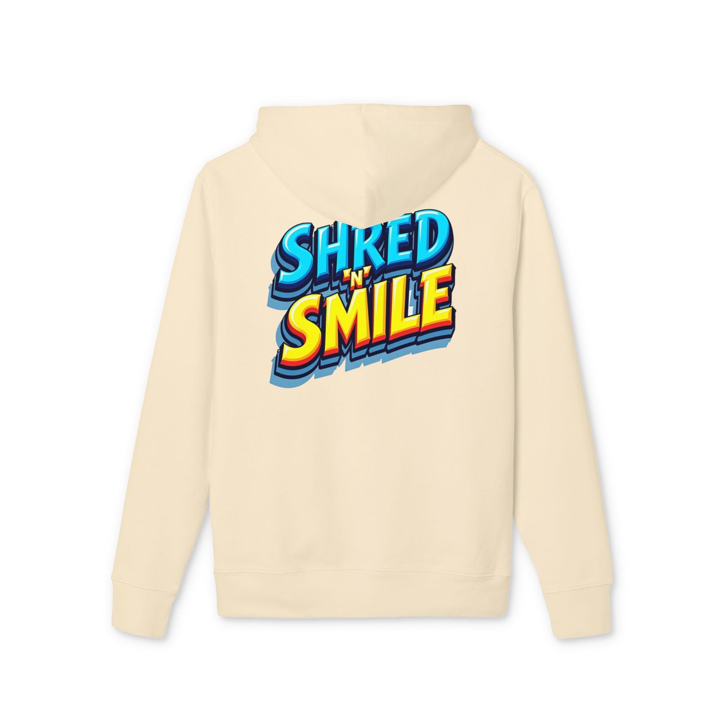 Premium Unisex Hoodie "SHRED 'N' SMILE" - Grafitti Coloured