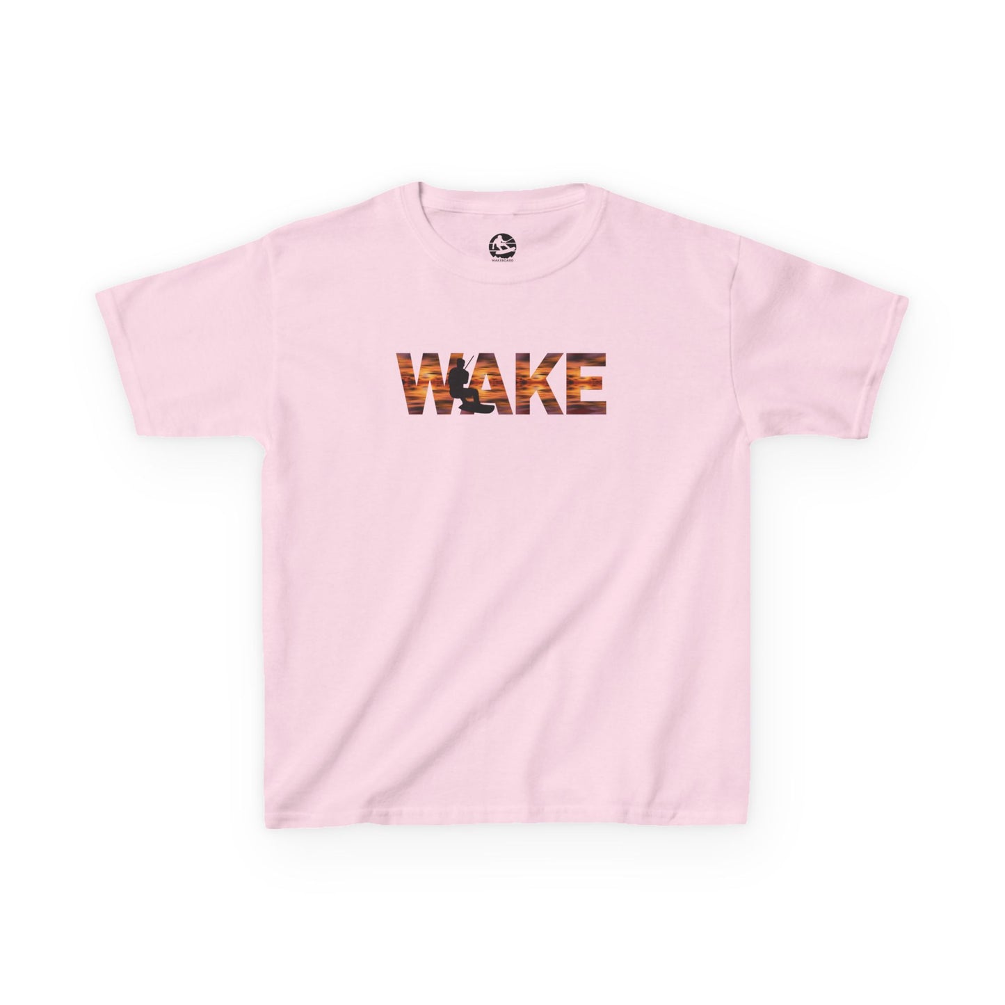 Kinder T-Shirt - "WAKE“ in Sunset Colours