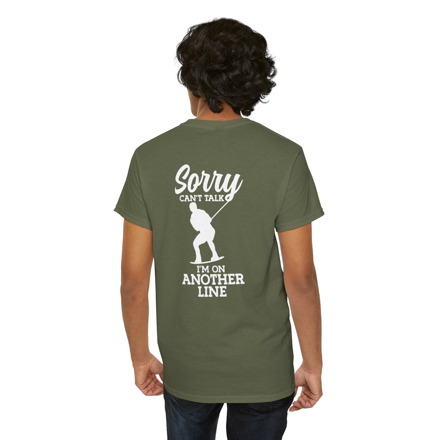 Wakeboard T-Shirt - "Sorry, can't talk - I'm on another line"