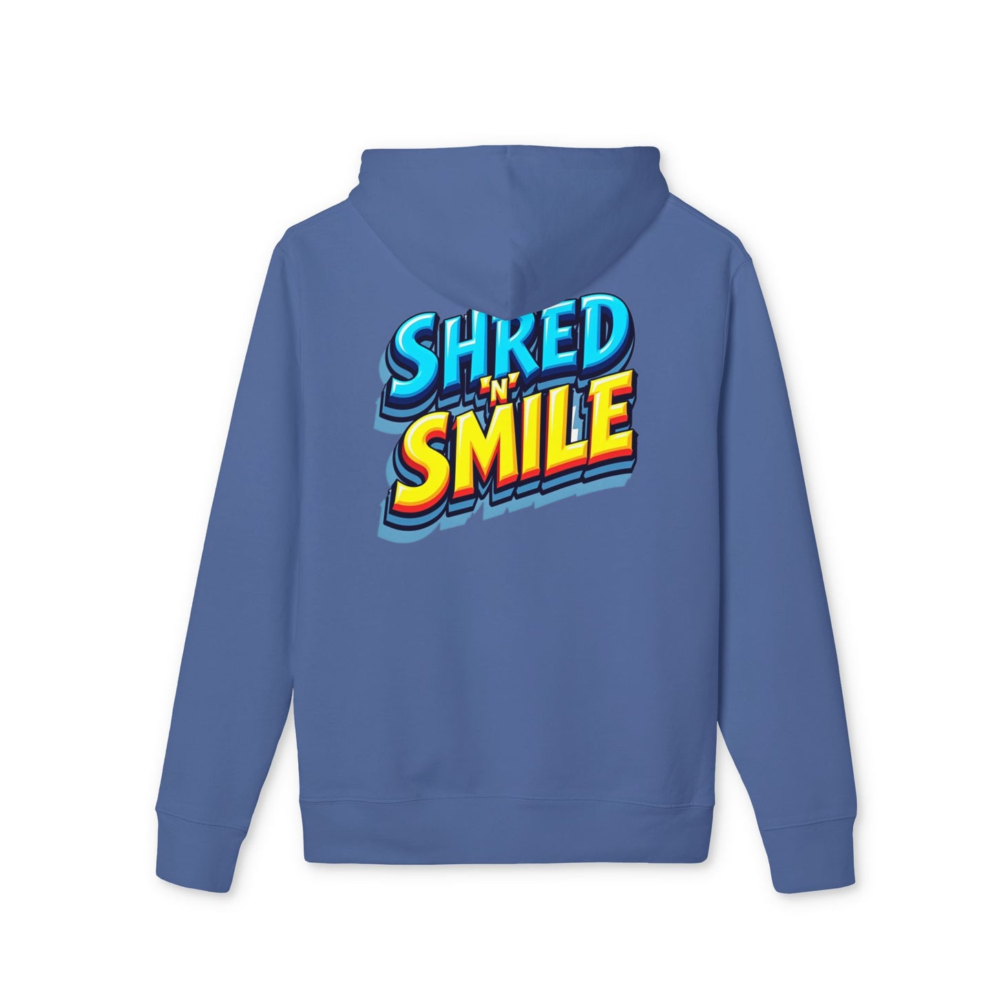 Premium Unisex Hoodie "SHRED 'N' SMILE" - Grafitti Coloured