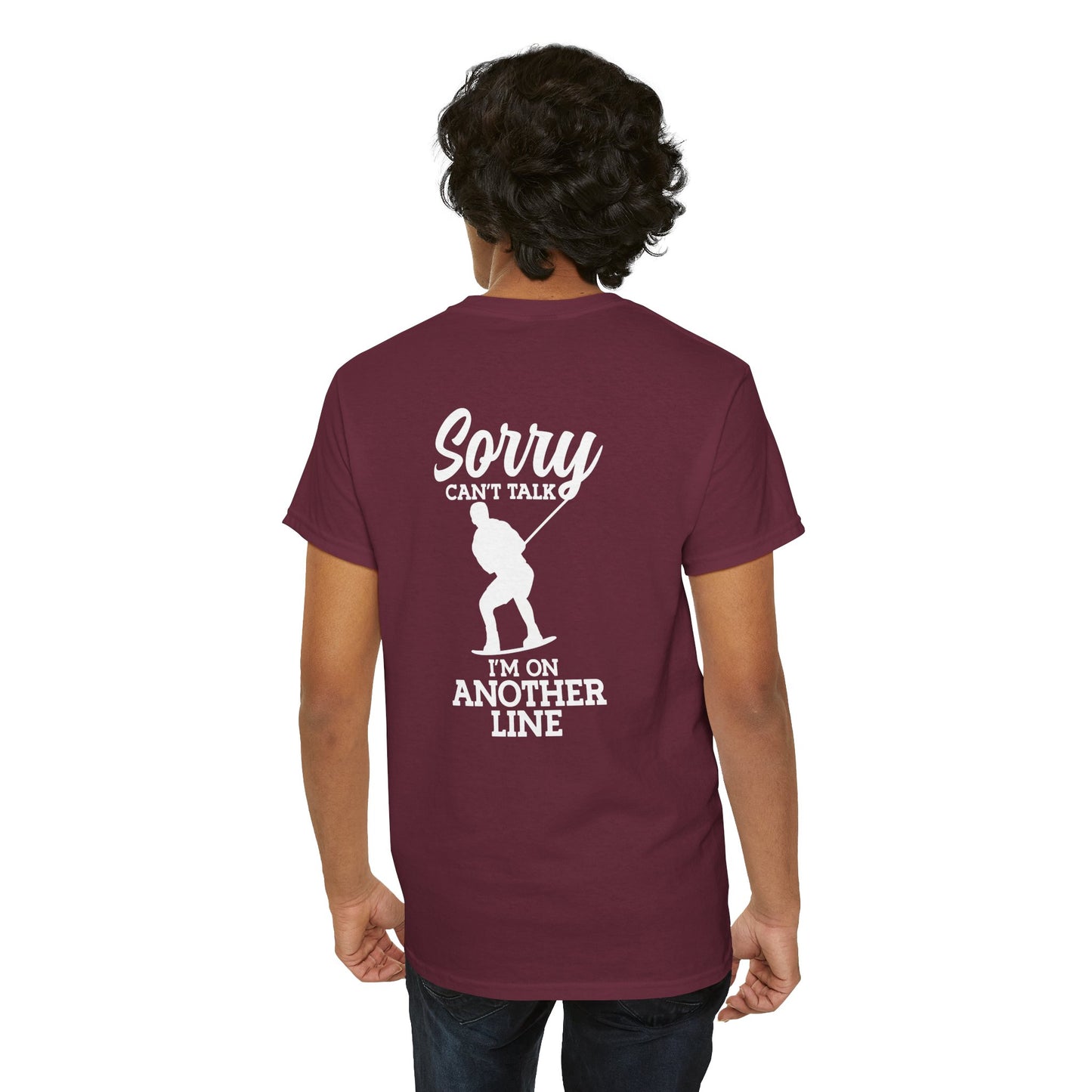 Wakeboard T-Shirt - "Sorry, can't talk - I'm on another line"