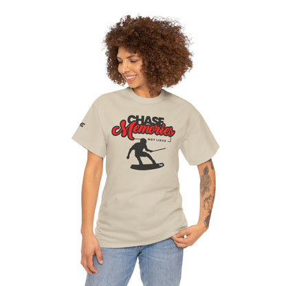 Unisex Wakeboard T-Shirt "Chase Memories - Not Likes"