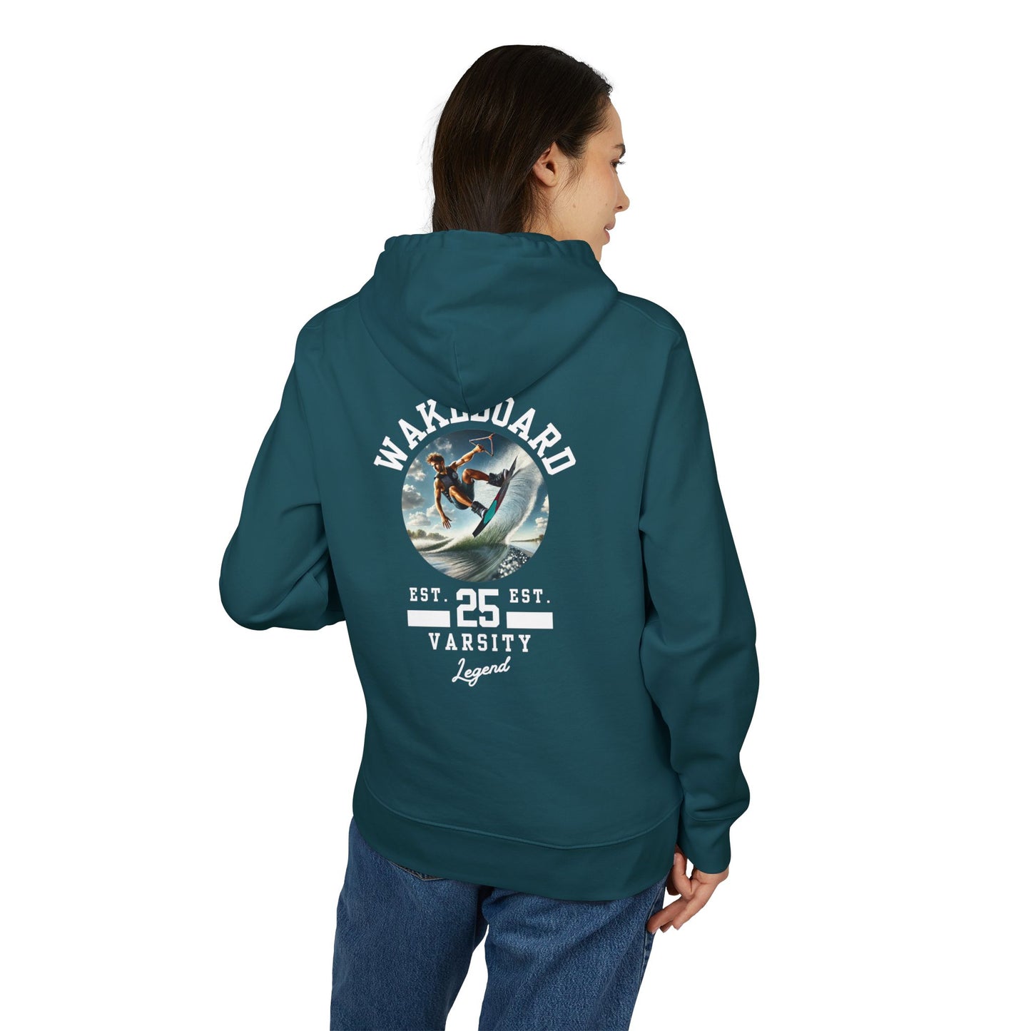 Unisex Hoodie "Wakeboard Varsity Legend"