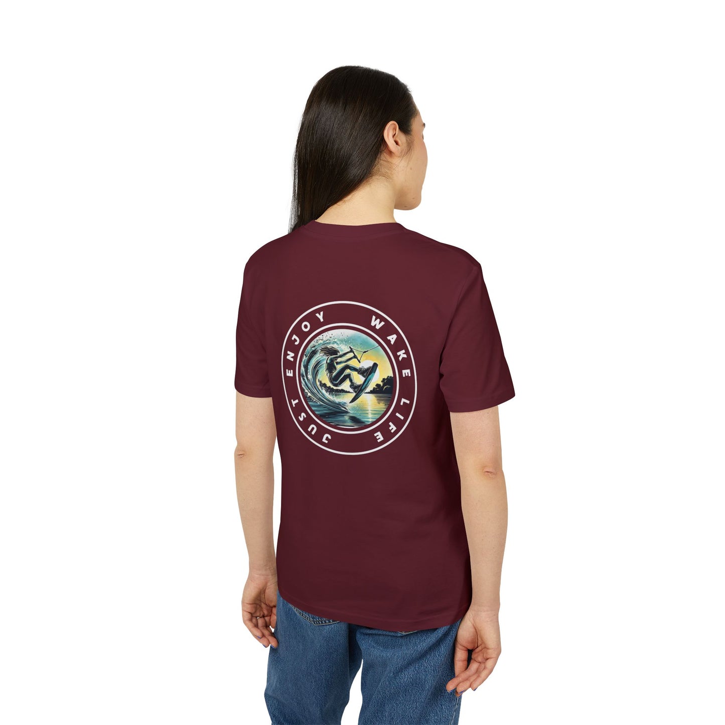 Bio-Baumwoll T-Shirt Wakeboarder – "Just Enjoy Wake Life"