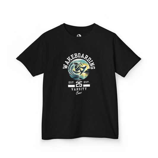 Wakeboard Kinder T-Shirt - "Wakeboard Varsity Crew"