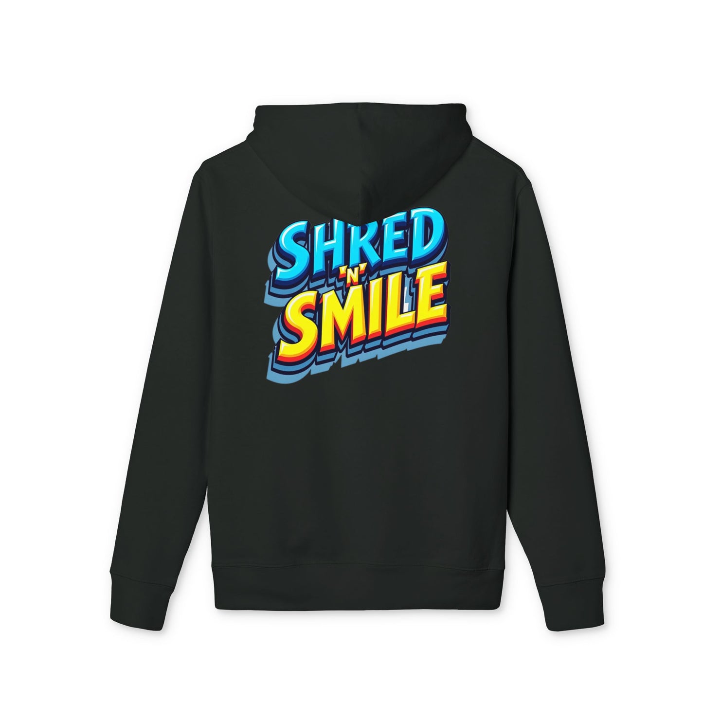 Premium Unisex Hoodie "SHRED 'N' SMILE" - Grafitti Coloured