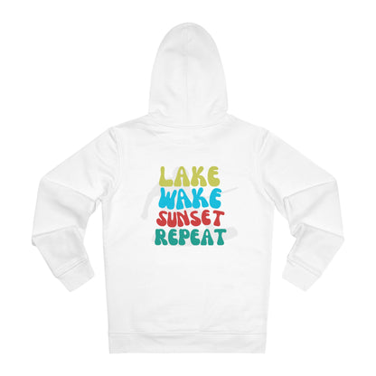 Wakeboard Hoodie Frauen - "Lake - Wake - Sunset - Repeat"