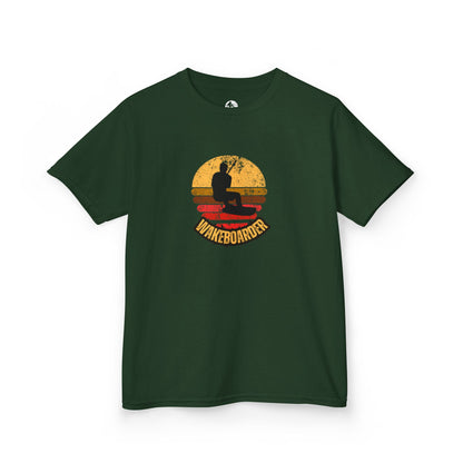 Kinder Wakeboard T-Shirt "Wakeboarder Sunset"