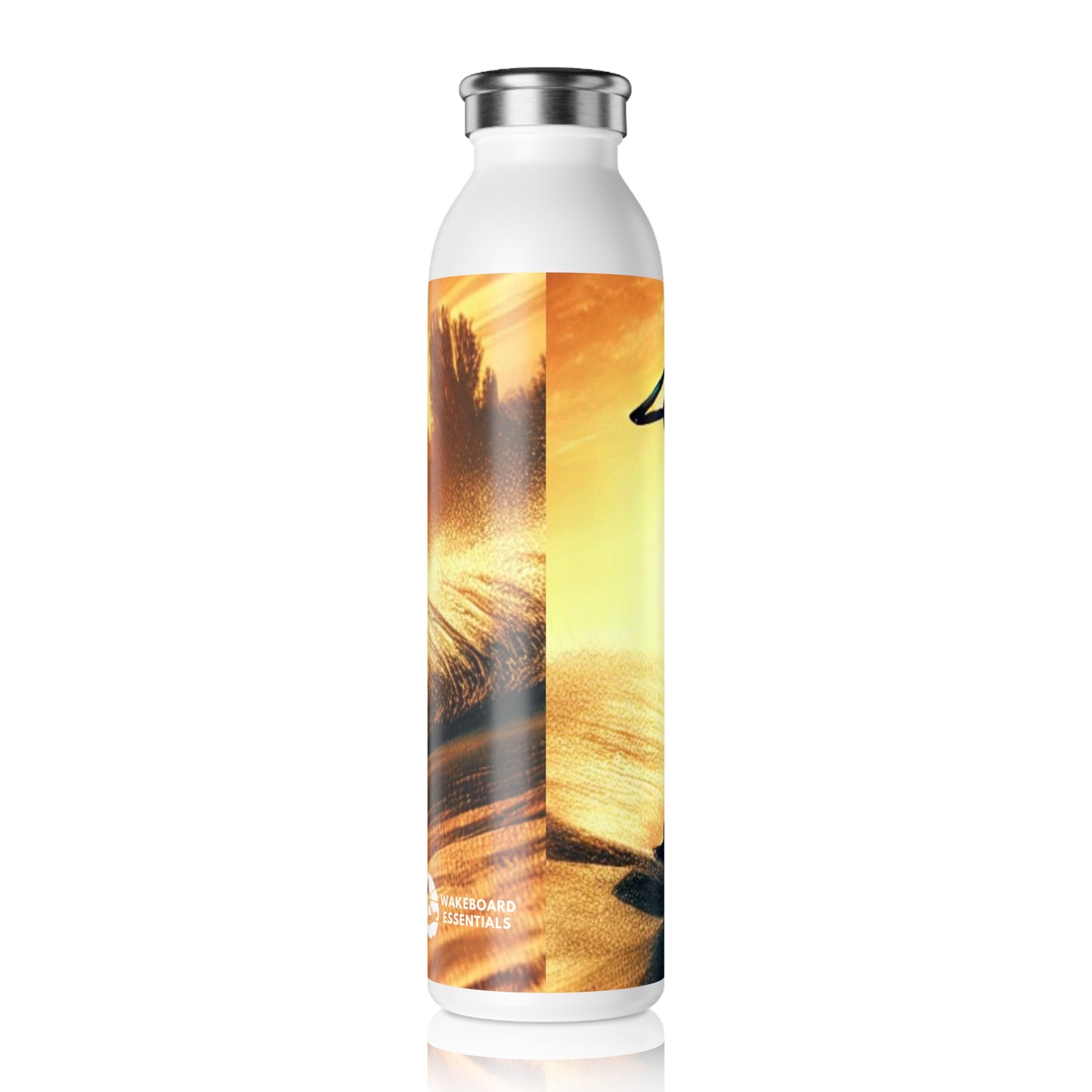 Wasserflasche Edelstahl Wakeboarder "Sunset Vibes"