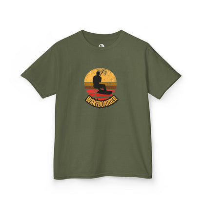 Kinder Wakeboard T-Shirt "Wakeboarder Sunset"