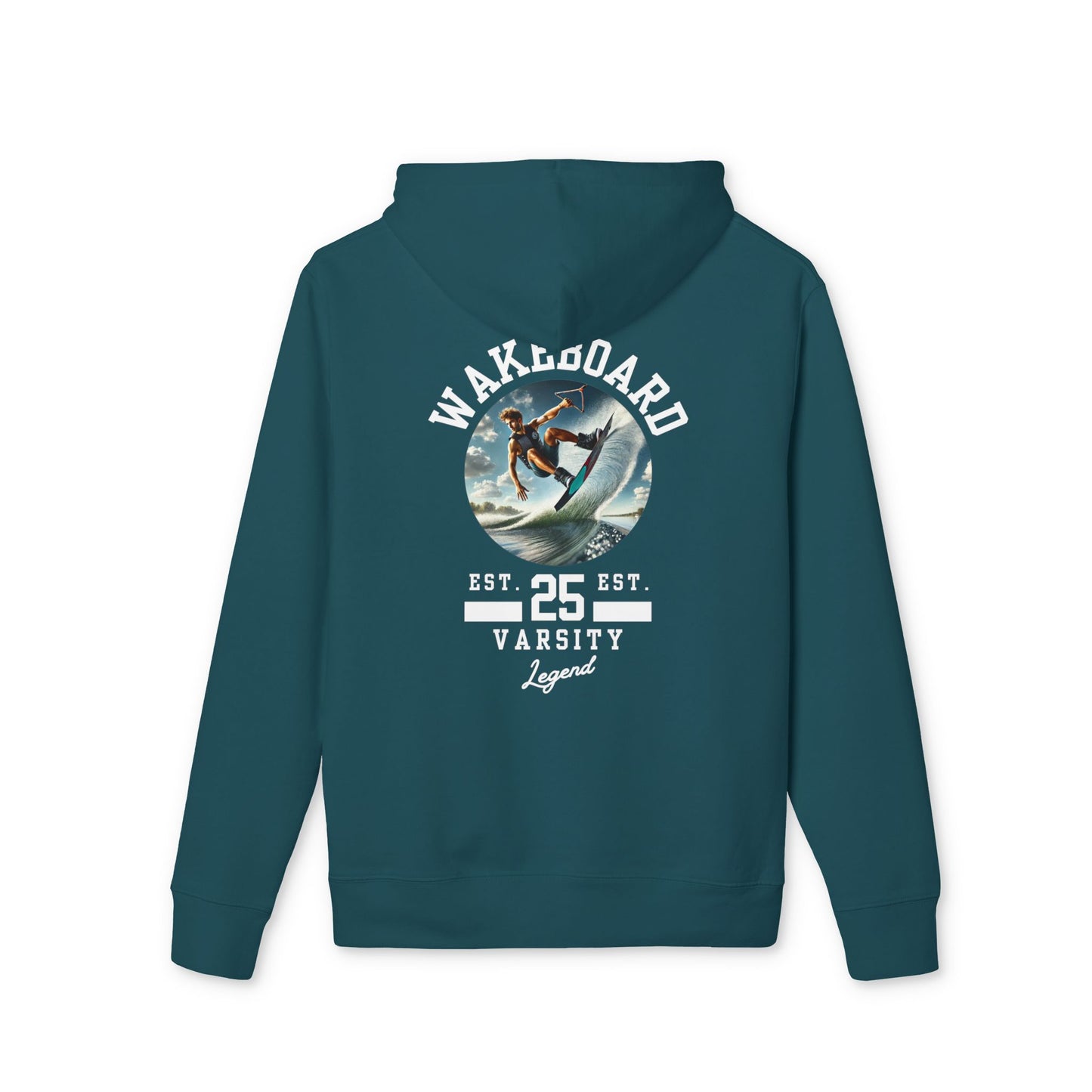 Unisex Hoodie "Wakeboard Varsity Legend"