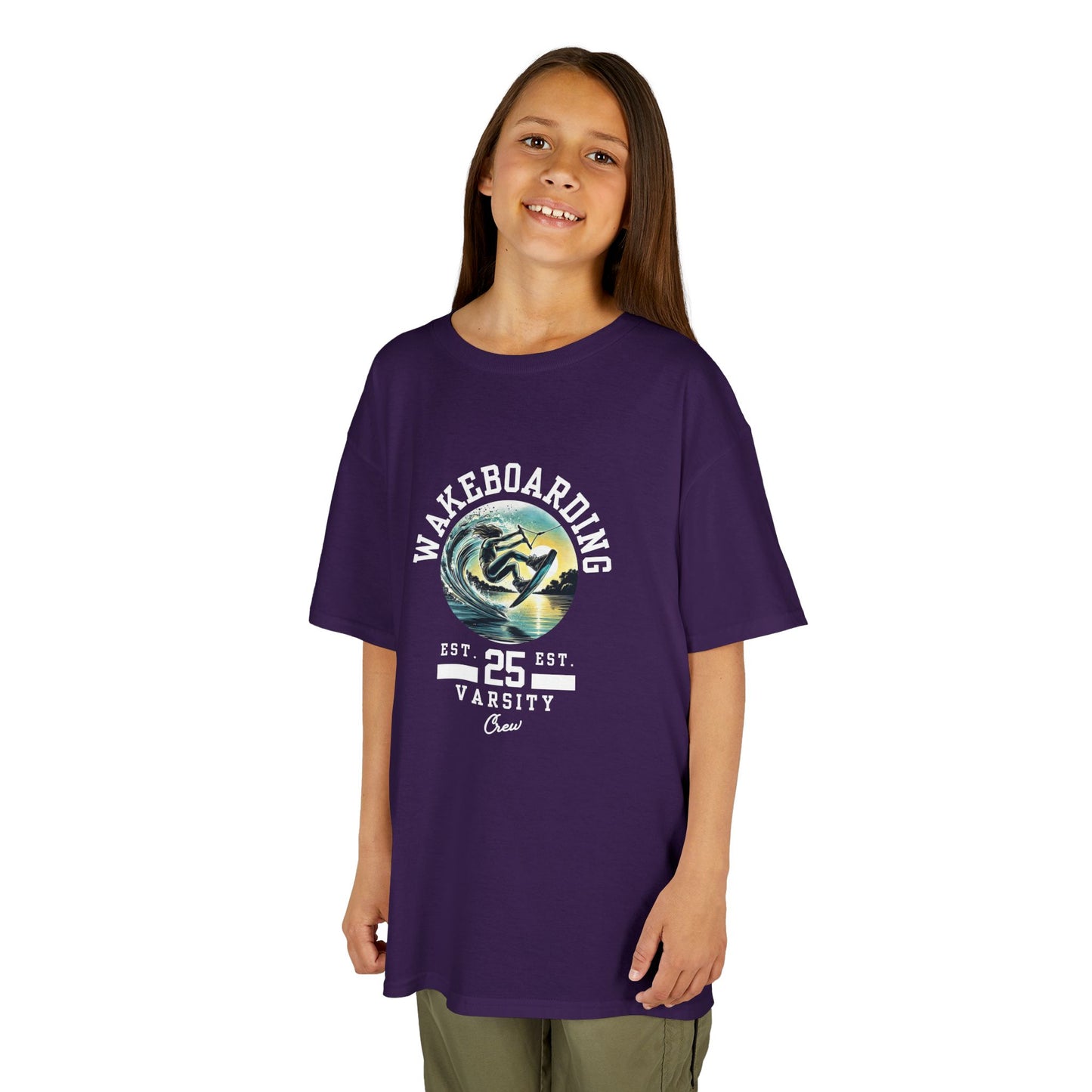 Wakeboard Kinder T-Shirt - "Wakeboard Varsity Crew"