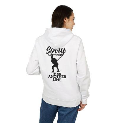 Unisex Hoodie „Sorry, can’t talk – I’m on another line“