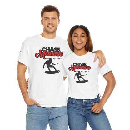 Unisex Wakeboard T-Shirt "Chase Memories - Not Likes"