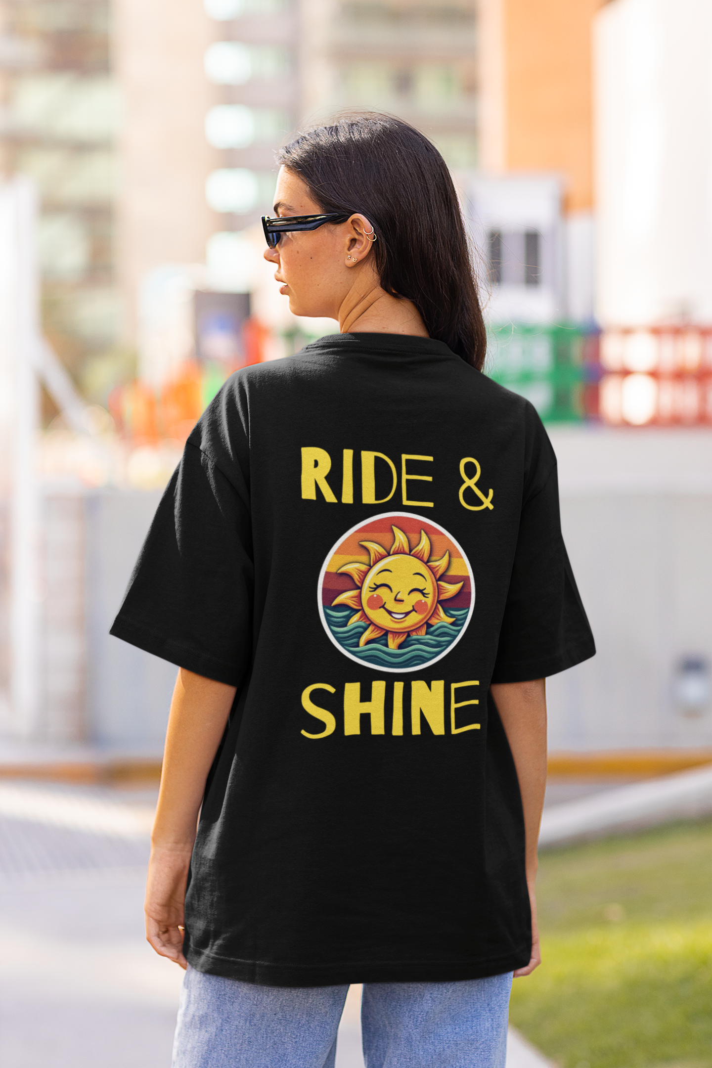 Oversize T-Shirt "Ride & Shine"