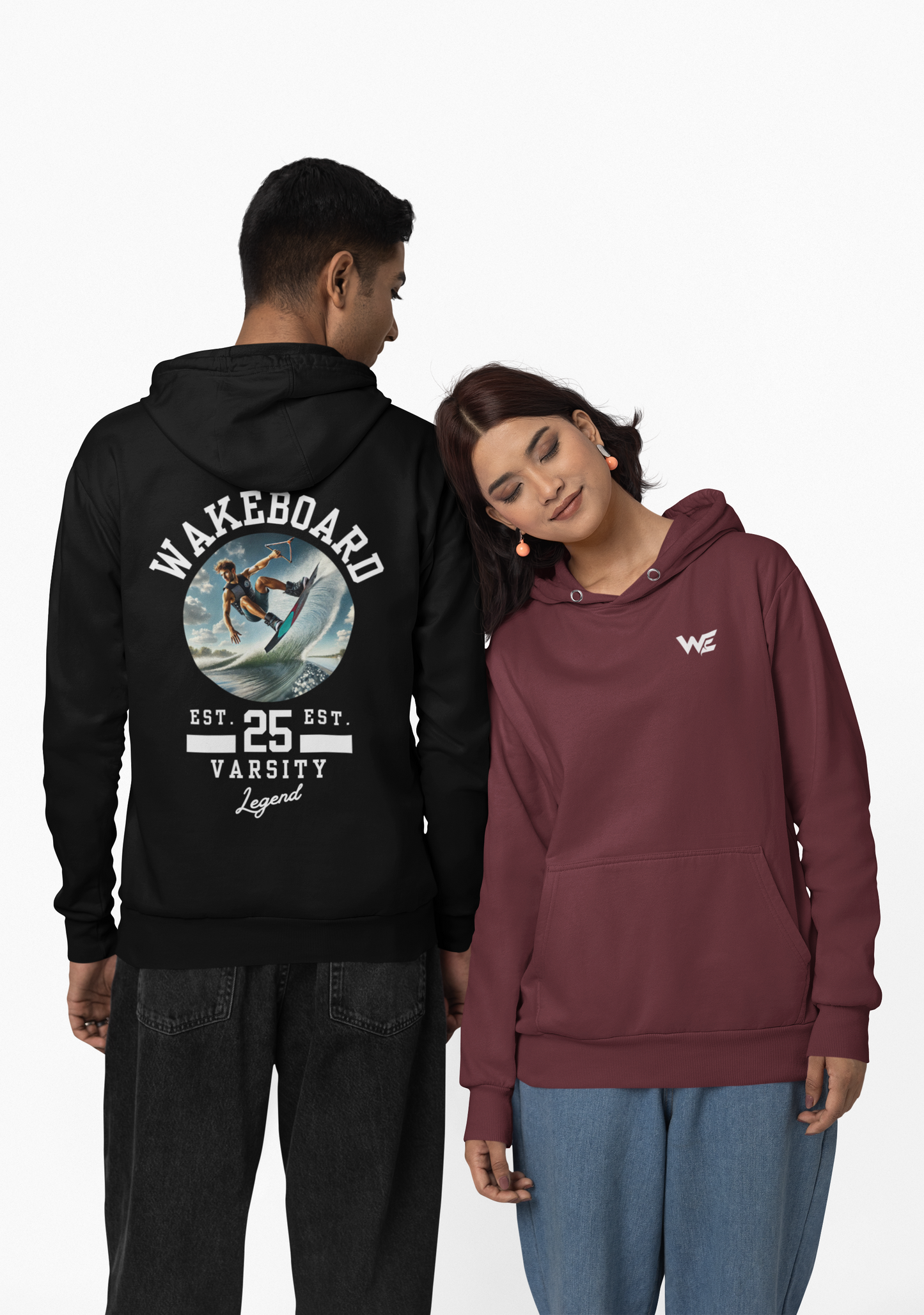 Unisex Hoodie "Wakeboard Varsity Legend"