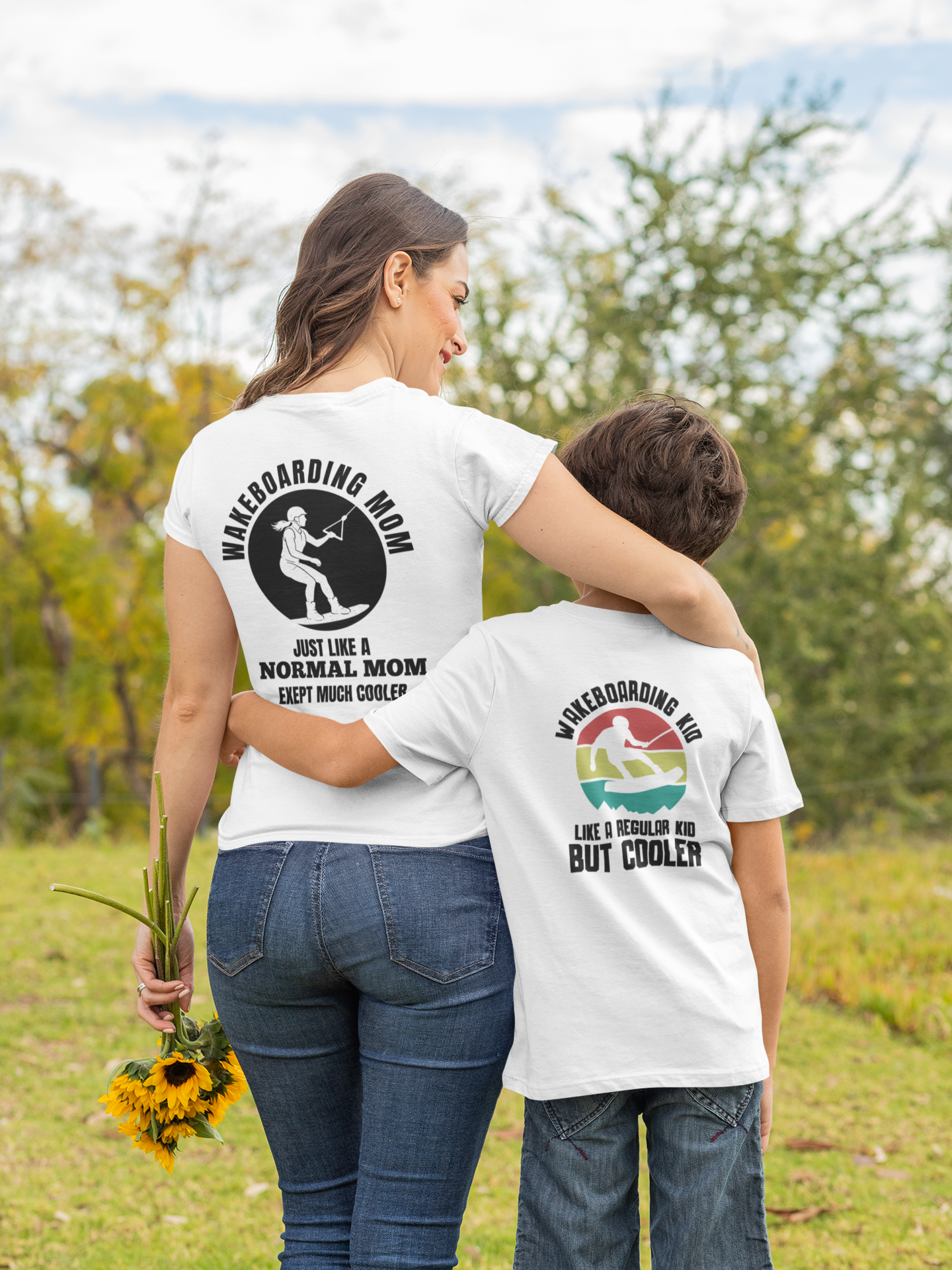 Frauen T-Shirt "Wakeboarding Mom"
