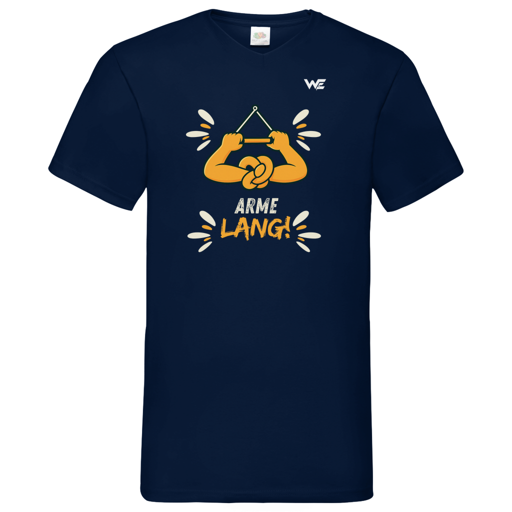 Unisex V-Neck T-Shirt "Arme Lang"
