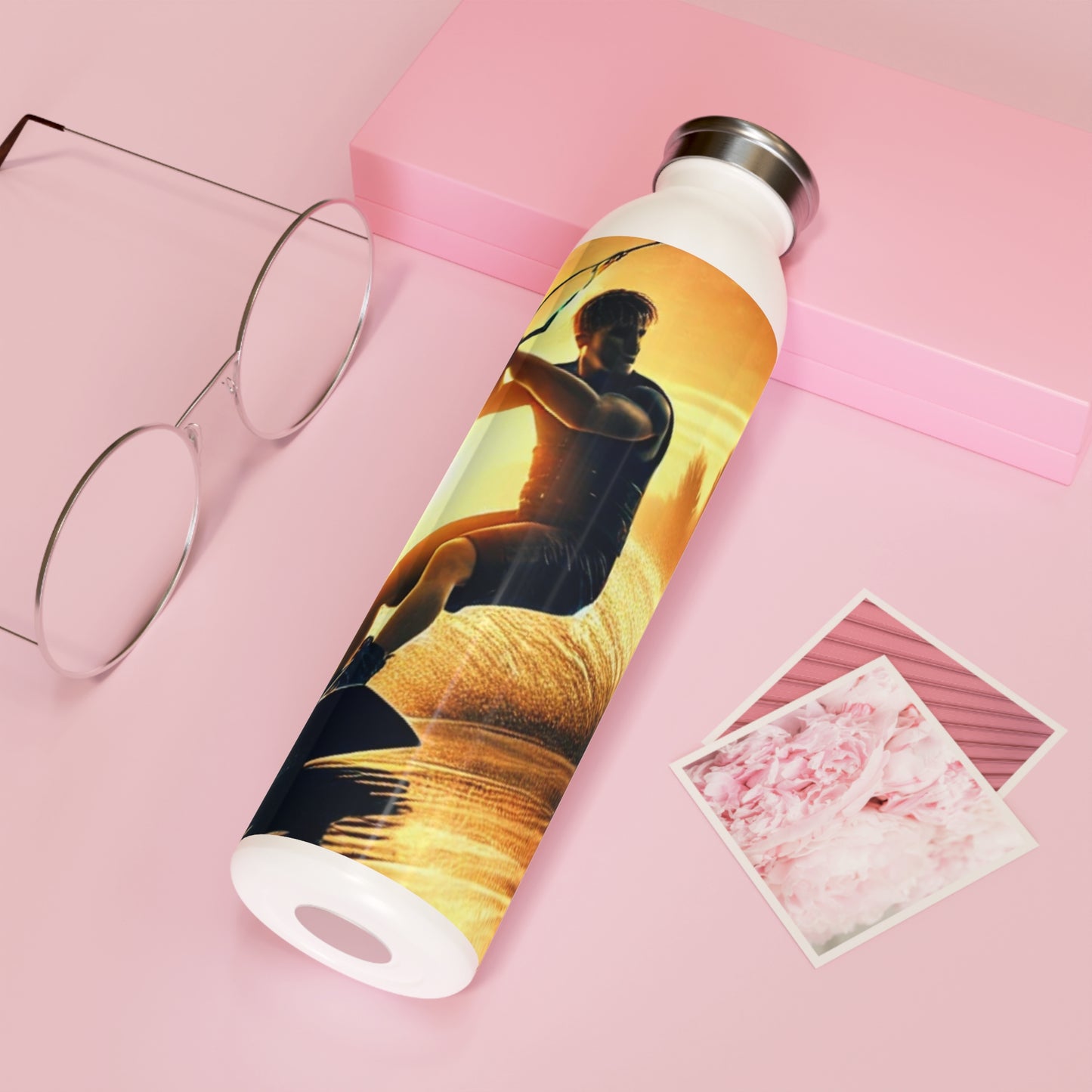 Wasserflasche Edelstahl Wakeboarder "Sunset Vibes"