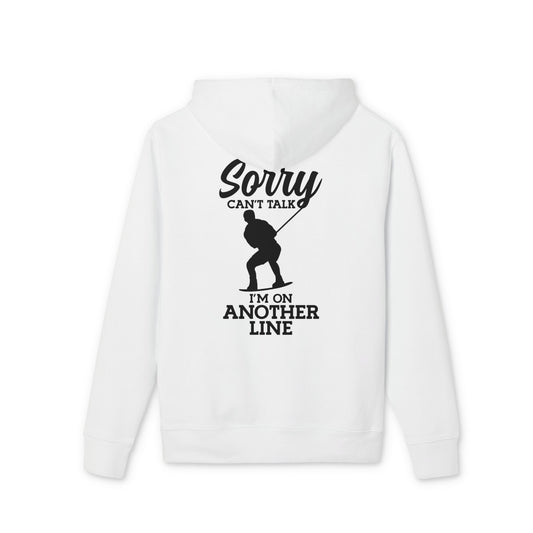 Unisex Hoodie „Sorry, can’t talk – I’m on another line“