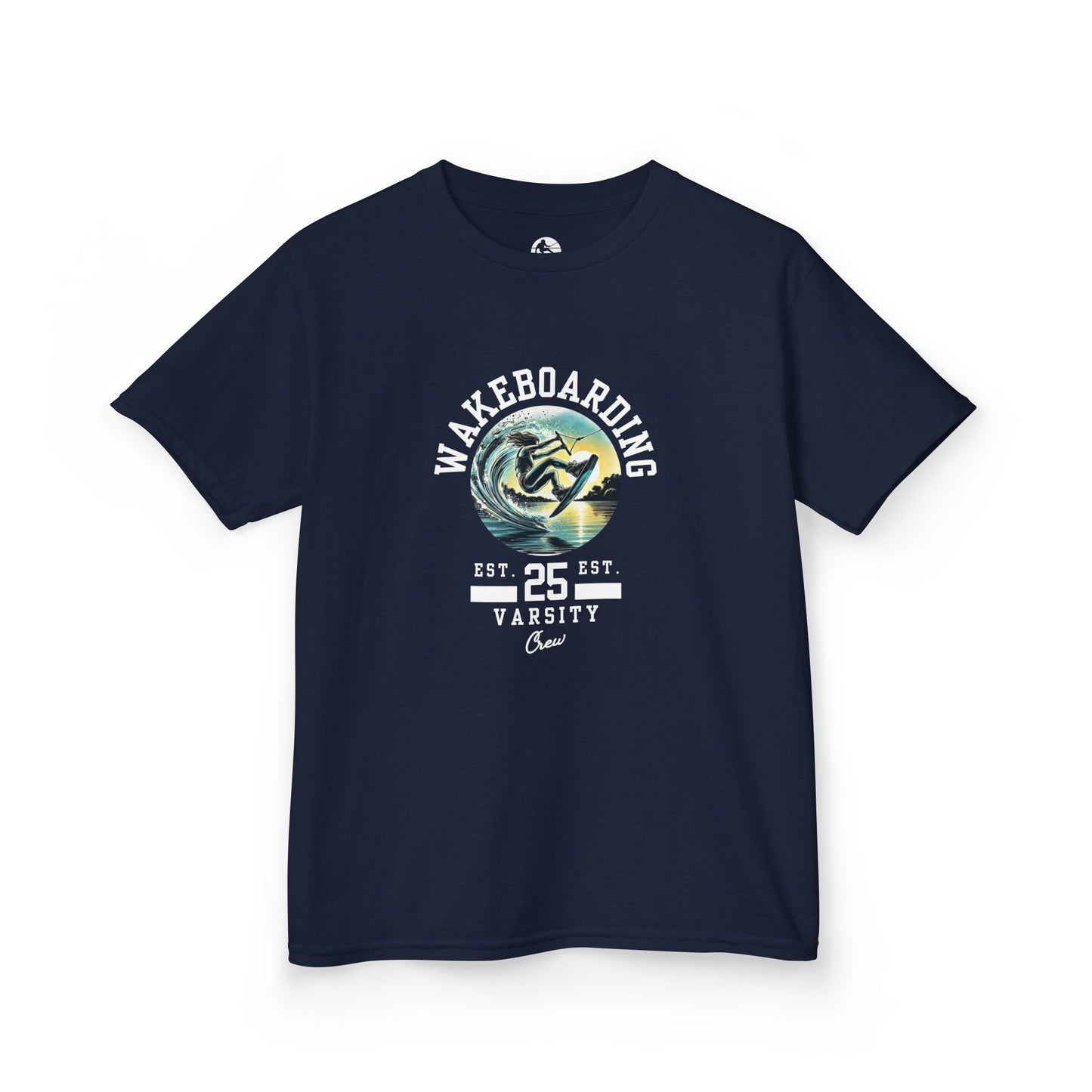 Wakeboard Kinder T-Shirt - "Wakeboard Varsity Crew"