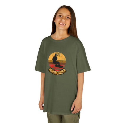 Kinder Wakeboard T-Shirt "Wakeboarder Sunset"