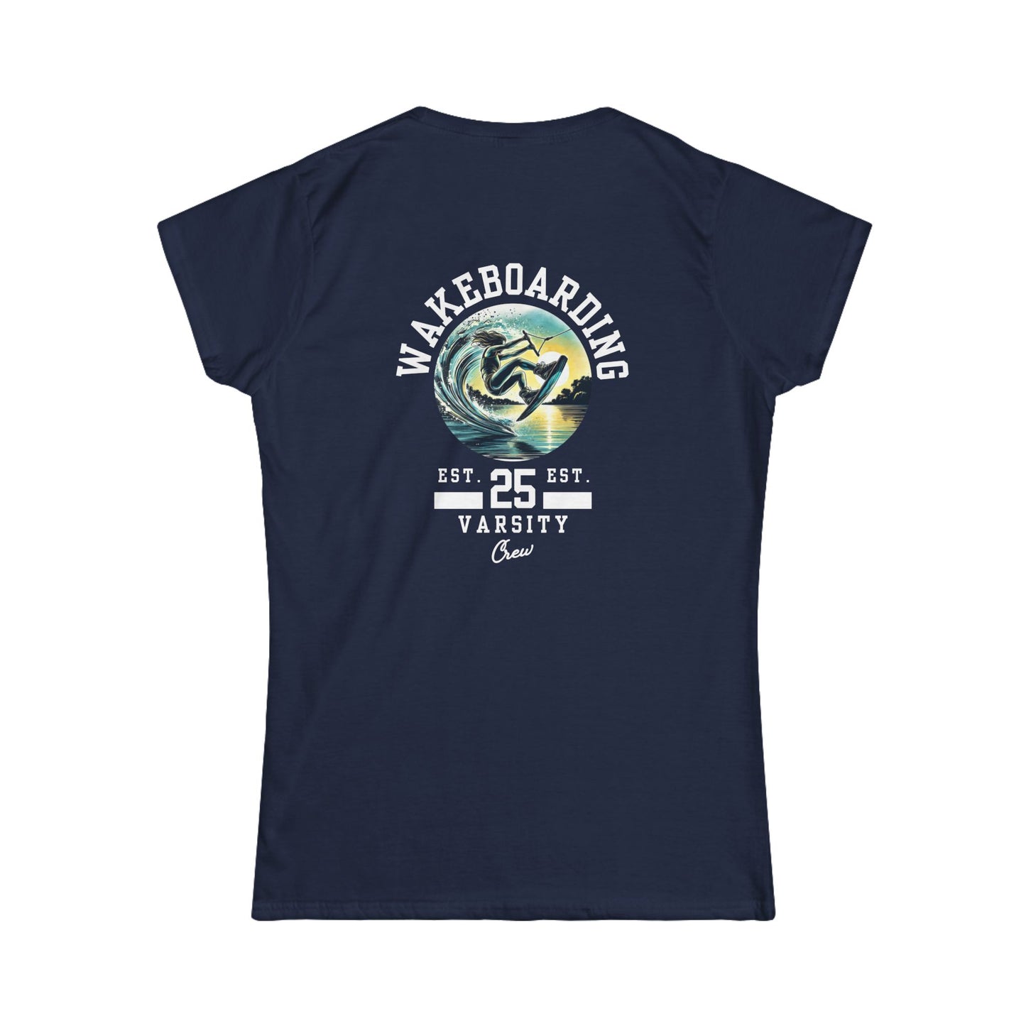 Wakeboard Damen T-Shirt - "Wakeboard Varsity Crew"