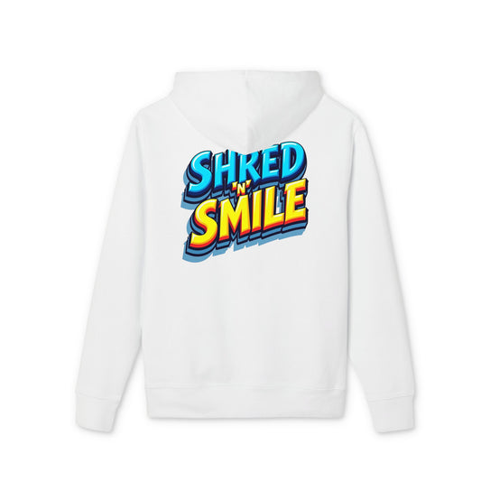 Premium Unisex Hoodie "SHRED 'N' SMILE" - Grafitti Coloured