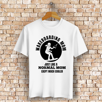 Frauen T-Shirt Wakeboarding Mom