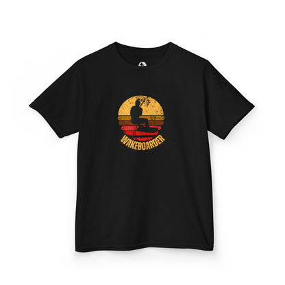 Kinder Wakeboard T-Shirt "Wakeboarder Sunset"