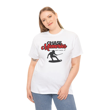 Unisex Wakeboard T-Shirt "Chase Memories - Not Likes"
