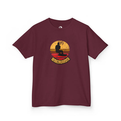 Kinder Wakeboard T-Shirt "Wakeboarder Sunset"