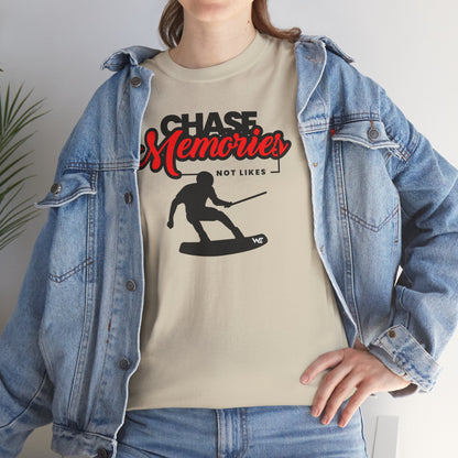 Unisex Wakeboard T-Shirt "Chase Memories - Not Likes"
