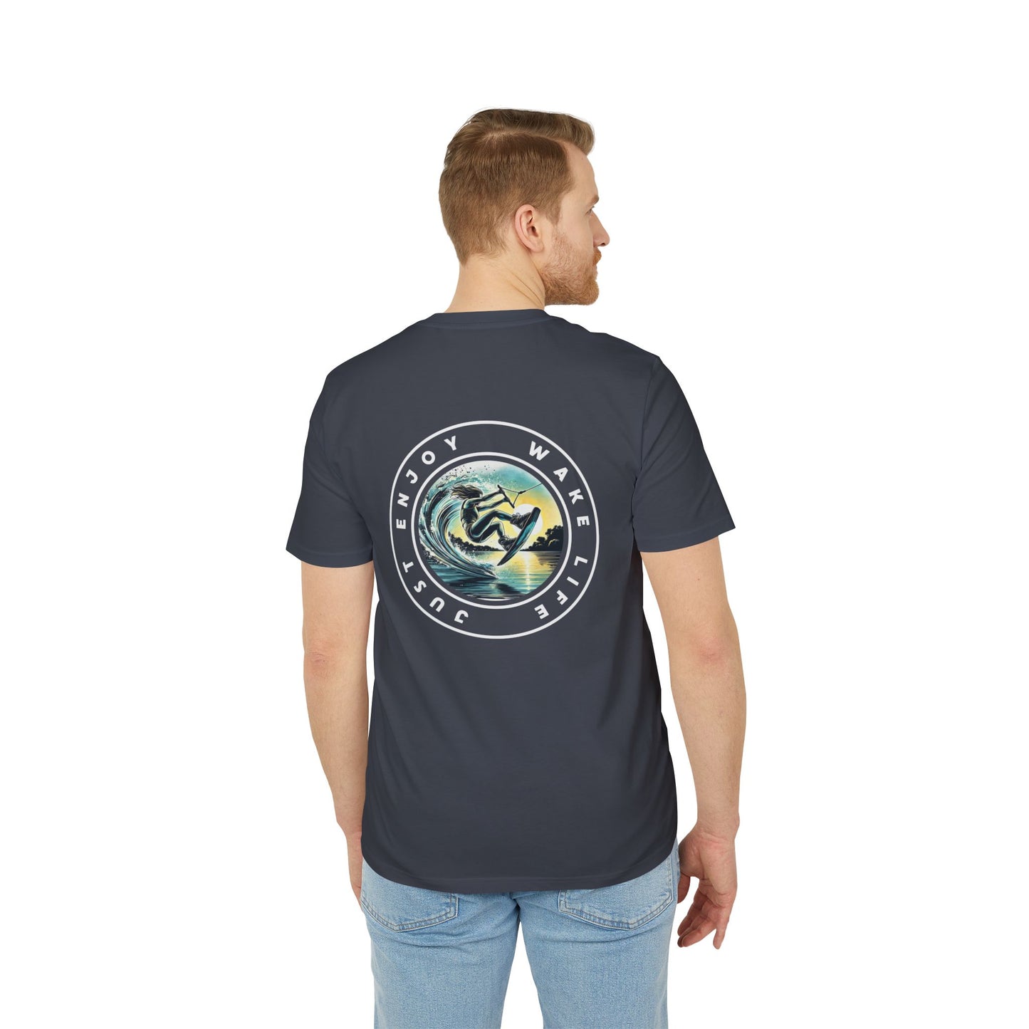 Bio-Baumwoll T-Shirt Wakeboarder – "Just Enjoy Wake Life"
