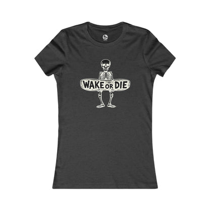 Damen Wakeboard T-Shirt "WAKE OR DIE"