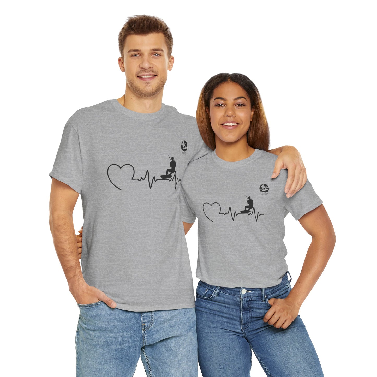 Wakeboard T-Shirt "Heartbeat" - Unisex T-Shirt für Wakeboarder
